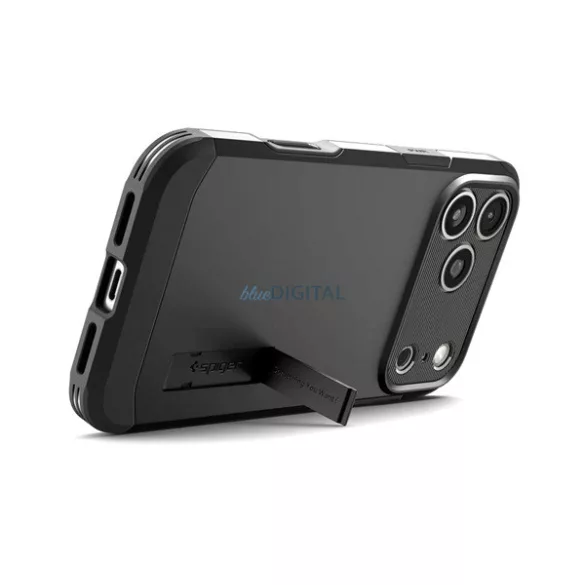 HUSĂ! - SPIGEN TOUGH ARMOR MAG T plastic telefon protector (rezistent la șocuri, amortizor, MagSafe) BLACK Apple iPhone 17 Pro Max