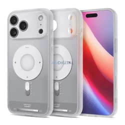   HUSĂ! - SPIGEN ULTRA HYBRID MAG plastic telefon protector (rezistent la șocuri, cadru pernă de aer, MagSafe) EZÜST Apple iPhone 17 Pro Max