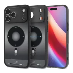   HUSĂ! - SPIGEN ULTRA HYBRID MAG plastic telefon protector (rezistent la șocuri, cadru pernă de aer, MagSafe) BLACK Apple iPhone 17 Pro
