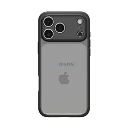   HUSĂ! - SPIGEN ULTRA HYBRID plastic protector de telefon (rezistent la șocuri, bubble cadru) TRANSFER / negru Apple iPhone 17 Pro