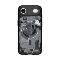   HUSĂ! - SPIGEN ULTRA HYBRID ZERO ONE plastic telefon protector (rezistent la șocuri, cadru pernă de aer, MagSafe) BLACK Apple iPhone 17 Air