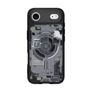 HUSĂ! - SPIGEN ULTRA HYBRID ZERO ONE plastic telefon protector (rezistent la șocuri, cadru pernă de aer, MagSafe) BLACK Apple iPhone 17 Air