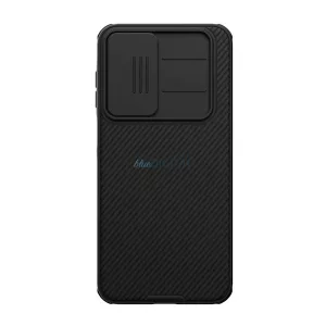 HUSĂ! - NILLKIN CAMSHIELD PRO MAGNETIC plastic protector de telefon (rezistent la șocuri, protecția camerei, magnetic, cu dungi) NEGRU Samsung Galaxy A17 5G (SM-A176)