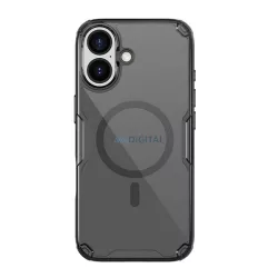   HUSĂ! - NILLKIN NATURE PRO MAGNETIC plastic telefon protector (rezistent la șocuri, bubble heel, MagSafe) BLACK Apple iPhone 17