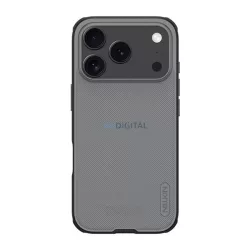   HUSĂ! - NILLKIN SUPER FROSTED PRO plastic protector de telefon (rezistent la impact, cauciucat, suprafață aspră) TRANSFER / negru Apple iPhone 17 Pro Max