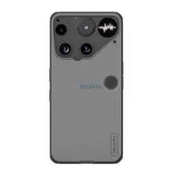   HUSĂ! - NILLKIN SUPER FROSTED PRO plastic protector de telefon (rezistent la impact, cauciucat, suprafață aspră) TRANSFER/Negru Nothing Phone (3)