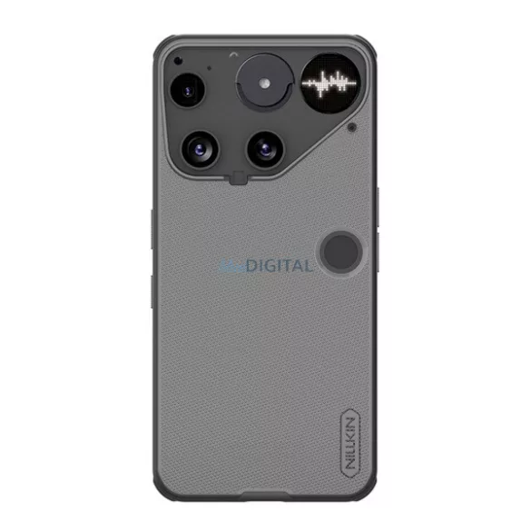 HUSĂ! - NILLKIN SUPER FROSTED PRO plastic protector de telefon (rezistent la impact, cauciucat, suprafață aspră) TRANSFER/Negru Nothing Phone (3)