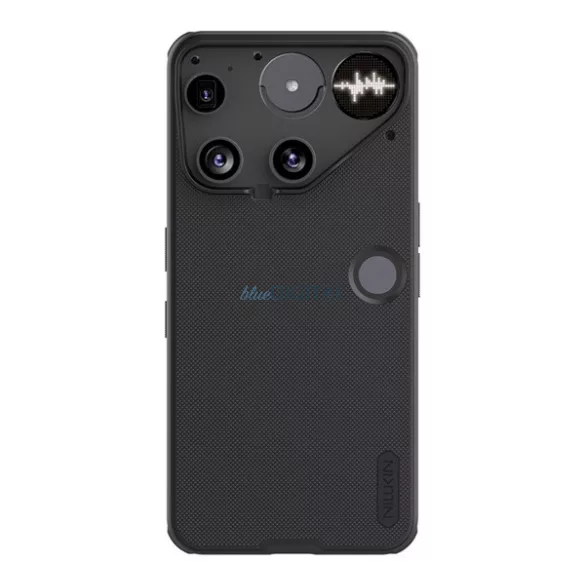 HUSĂ! - NILLKIN SUPER FROSTED PRO plastic protector de telefon (rezistent la impact, cauciucat, suprafață aspră) BLACK Nothing Phone (3)