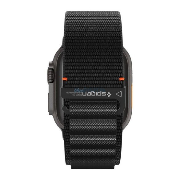 SPIGEN WBF1 curea (dimensiune personalizată, mare, textilă, reglabilă) BLACK Apple Watch Series 5 44mm, Watch Series 4 44mm, Watch Series 3 42mm