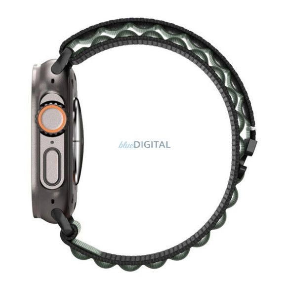 Curea SPIGEN WBF1 (dimensiune personalizată, mare, textilă, reglabilă) NEGRU/NEGRU Apple Watch Series 5 44mm, Watch Series 4 44mm, Watch Series 3 42mm