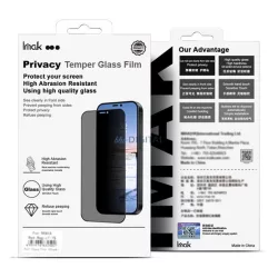   IMAK PRIVACY ecran protector de sticlă (3D, curbat, protecție vedere) BLACK Honor Magic V5