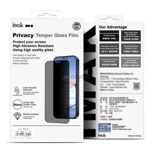 IMAK PRIVACY ecran protector de sticlă (3D, curbat, protecție vedere) BLACK Honor Magic V5