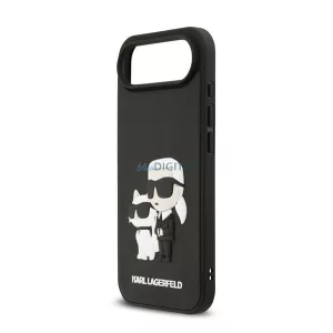 HUSĂ! - KARL LAGERFELD 3D RUBBER KARL AND CHOUPETTE silicon protector de telefon (rezistent la impact, 3D) BLACK Apple iPhone Air