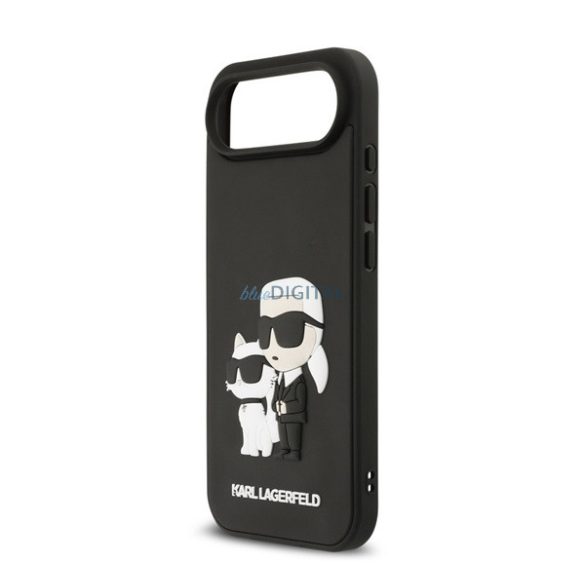 HUSĂ! - KARL LAGERFELD 3D RUBBER KARL AND CHOUPETTE silicon protector de telefon (rezistent la impact, 3D) BLACK Apple iPhone Air
