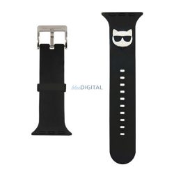   KARL LAGERFELD SILICONE CHOUPETTE HEAD Strap (dimensiune personalizată, mare, silicon, cataramă metalică) BLACK Apple Watch Series 5 44mm, Watch Series 4 44mm, Watch Series 3 42mm