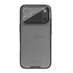   HUSĂ! - NILLKIN CAMSHIELD PROP silicon telefon protector (rezistent la șocuri, aparat de fotografiat protector, kickstand, cu dungi) TRANSFER / BLACK Apple iPhone 17 Pro