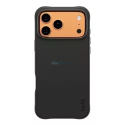   HUSĂ! - PANZERGLASS CARE SAMBA silicon telefon protector (rezistent la șocuri, bubble călcâi, aparat de fotografiat protector, MagSafe) BLACK Apple iPhone 17 Pro Max