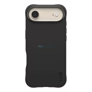 HUSĂ! - PANZERGLASS CARE SAMBA silicon protector de telefon (rezistent la șocuri, bubble heel, protector de cameră, MagSafe) BLACK Apple iPhone Air