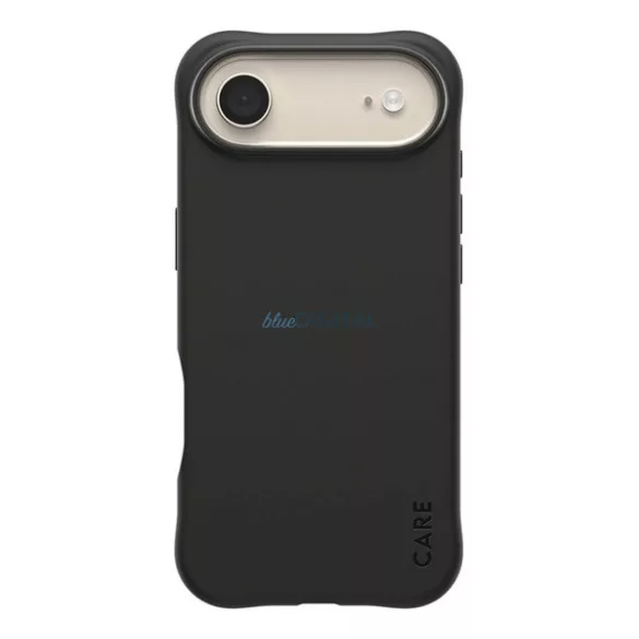 HUSĂ! - PANZERGLASS CARE SAMBA silicon protector de telefon (rezistent la șocuri, bubble heel, protector de cameră, MagSafe) BLACK Apple iPhone Air