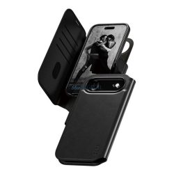   HUSĂ! - PANZERGLASS CARE TANGO TWO-IN-ONE Standing Leather Effect Case (FLIP, deschidere laterală, wireless, capac detașabil pentru telefon) BLACK Apple iPhone Air