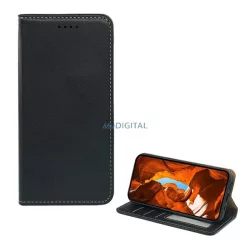   HUSĂ! - Husă permanentă, efect piele (FLIP, deschidere laterală, desktop, RFID, premium) BLACK T Phone 3 5G