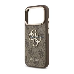   HUSĂ! - GUESS 4G BIG CLASSIC LOGO silicon protector de telefon (rezistent la șocuri, efect de piele spate) BLACK/GOLD Apple iPhone Air