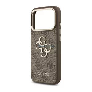 HUSĂ! - GUESS 4G BIG CLASSIC LOGO silicon protector de telefon (rezistent la șocuri, efect de piele spate) BLACK/GOLD Apple iPhone Air