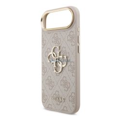   HUSĂ! - GUESS 4G BIG CLASSIC LOGO silicon protector de telefon (rezistent la șocuri, efect de piele spate) BRONZ / aur Apple iPhone Air