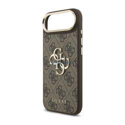   HUSĂ! - GUESS 4G BIG CLASSIC LOGO silicon protector de telefon (rezistent la șocuri, spate cu efect de piele) GREEN/ARLISH Apple iPhone Air