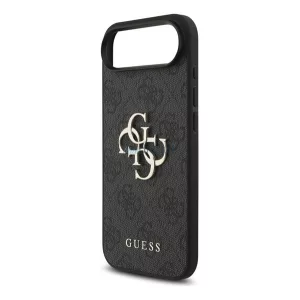 HUSĂ! - GUESS 4G BIG LOGO silicon protector de telefon (rezistent la șocuri, piele efect spate) BLACK Apple iPhone Air