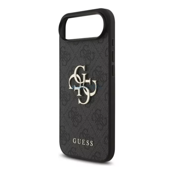 HUSĂ! - GUESS 4G BIG LOGO silicon protector de telefon (rezistent la șocuri, piele efect spate) BLACK Apple iPhone Air