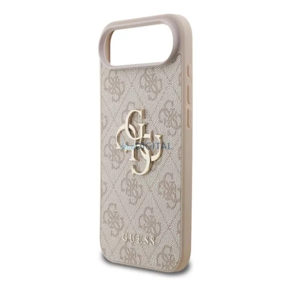 HUSĂ! - GUESS 4G BIG LOGO silicon protector de telefon (rezistent la șocuri, piele efect spate) BRONZE Apple iPhone Air