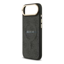   HUSĂ! - GUESS 4G CLASSIC LOGO silicon protector de telefon (rezistent la șocuri, efect de piele spate) BLACK Apple iPhone Air