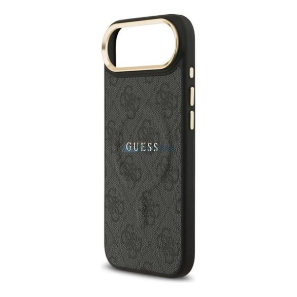 HUSĂ! - GUESS 4G CLASSIC LOGO silicon protector de telefon (rezistent la șocuri, efect de piele spate) BLACK Apple iPhone Air