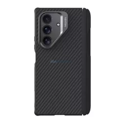  HUSĂ! - NILLKIN CARBOPROP silicon protector de telefon (rezistent la impact, acoperire aramid, model de carbon, creion tactil) BLACK Samsung Galaxy Z Fold7 (SM-F966)