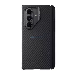   HUSĂ! - NILLKIN SYNTHETIC FIBER PRO plastic telefon protector (aramid acoperite, colț pernă de aer, MagSafe, creion atingere) BLACK Samsung Galaxy Z Fold7 (SM-F966)