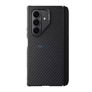 HUSĂ! - NILLKIN SYNTHETIC FIBER PRO plastic telefon protector (aramid acoperite, colț pernă de aer, MagSafe, creion atingere) BLACK Samsung Galaxy Z Fold7 (SM-F966)