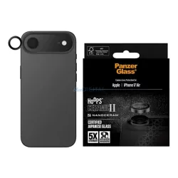   PANZERGLASS HOOPS CERAMIC II sticlă de protecție a camerei (9H + cadru) BLACK Apple iPhone Air