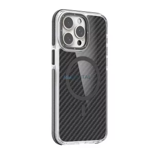 HUSĂ! - Silicon protector de telefon (rezistent la impact, călcâi pernă de aer, model de carbon, wireless, MagSafe) MARO Samsung Galaxy A26 5G (SM-A266)