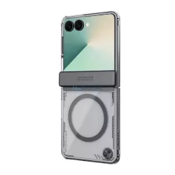   HUSĂ! - NILLKIN ICEBLADE silicon telefon protector (rezistent la șocuri, protector de cameră, MagSafe) BLACK Samsung Galaxy Z Flip7 (SM-F766)