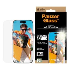 PANZERGLASS ANTI-REFLECTIVE ARMOR EASYALIGNER ecran protector de sticlă (anti-orbire + subframe) pentru Apple iPhone 17 Pro
