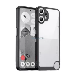   HUSĂ! - Silicon protector de telefon (rezistent la șocuri, spate transparent) BLACK Nimic CMF Phone 2 Pro