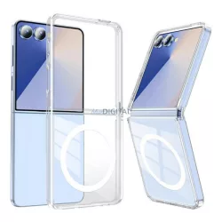  HUSĂ! - Silicon protector de telefon (rezistent la șocuri, călcâi cu pernă de aer, MagSafe) pentru Samsung Galaxy Z Flip7 (SM-F766)