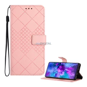 HUSĂ! - Carcasă permanentă, efect piele (FLIP, deschidere laterală, desktop, pătrat, premium) ROSSASSASSIN T Phone 3 5G