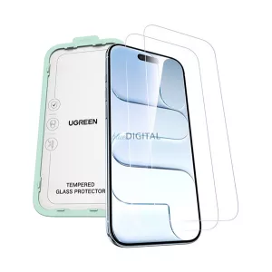 UGREEN SP1142 Ecran de protecție din sticlă 2pcs (2.5D, 0.33mm, 9H + Frame) pentru Apple iPhone Air