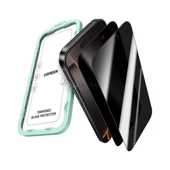 UGREEN SP1154 ecran protector de sticlă 2pcs (anti-orbire, 0.33mm, 9H + cadru) pentru Apple iPhone Air