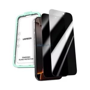 UGREEN SP1155 ecran protector de sticlă 2pcs (anti-orbire, 0.33mm, 9H + cadru) pentru Apple iPhone 17 Pro