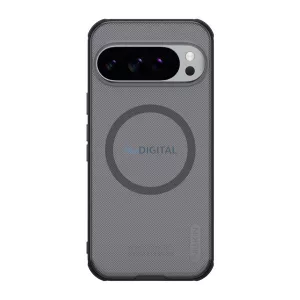 HUSĂ! - NILLKIN SUPER FROSTED PRO MAGNETIC plastic telefon protector (magnetic, rezistent la impact, cauciucat) TRANSFER / negru Google Pixel 10 Pro, Pixel 10
