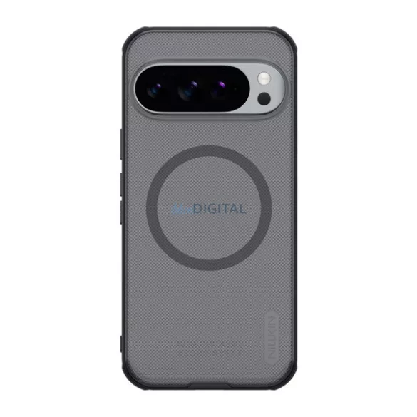 HUSĂ! - NILLKIN SUPER FROSTED PRO MAGNETIC plastic telefon protector (magnetic, rezistent la impact, cauciucat) TRANSFER / negru Google Pixel 10 Pro, Pixel 10