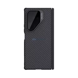   HUSĂ! - NILLKIN SYNTHETIC FIBER PRO plastic protector de telefon (acoperit cu aramidă, colț pernă de aer, MagSafe, creion tactil) BLACK/GOLD Samsung Galaxy Z Fold7 (SM-F966)